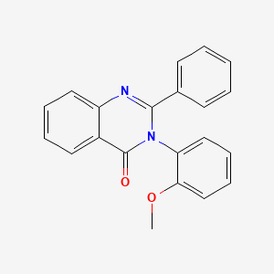 molecular formula C21H16N2O2 B10878836 3-(2-Methoxy-phenyl)-2-phenyl-3H-quinazolin-4-one CAS No. 37856-18-1