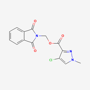 (1,3-dioxo-1,3-dihydro-2H-isoindol-2-yl)methyl 4-chloro-1-methyl-1H-pyrazole-3-carboxylate