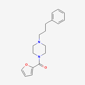 molecular formula C18H22N2O2 B10878953 Furan-2-yl[4-(3-phenylpropyl)piperazin-1-yl]methanone 