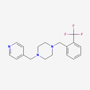 1-(Pyridin-4-ylmethyl)-4-[2-(trifluoromethyl)benzyl]piperazine