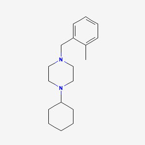 1-Cyclohexyl-4-(2-methylbenzyl)piperazine