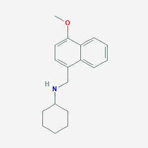 molecular formula C18H23NO B10878997 N-[(4-methoxynaphthalen-1-yl)methyl]cyclohexanamine CAS No. 355383-23-2