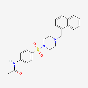 N-(4-{[4-(naphthalen-1-ylmethyl)piperazin-1-yl]sulfonyl}phenyl)acetamide