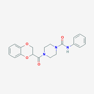 4-(2,3-dihydro-1,4-benzodioxin-2-ylcarbonyl)-N-phenylpiperazine-1-carboxamide