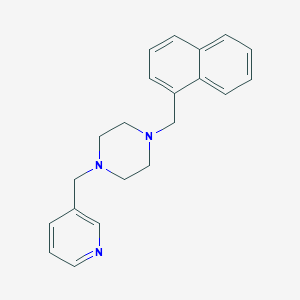 1-(Naphthalen-1-ylmethyl)-4-(pyridin-3-ylmethyl)piperazine