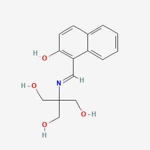 molecular formula C15H17NO4 B10879141 2-(Hydroxymethyl)-2-{[(2-hydroxy-1-naphthyl)methylene]amino}-1,3-propanediol 