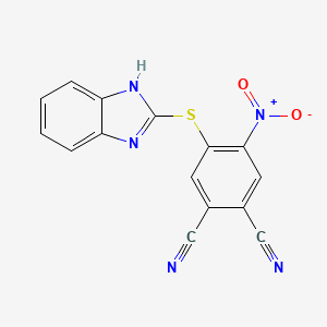 4-(1H-benzimidazol-2-ylsulfanyl)-5-nitrobenzene-1,2-dicarbonitrile