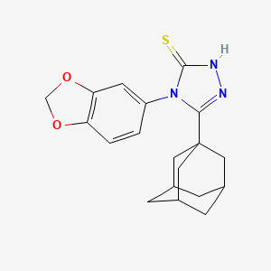 5-(1-Adamantyl)-4-(1,3-benzodioxol-5-YL)-4H-1,2,4-triazol-3-ylhydrosulfide