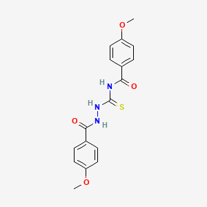 4-Methoxy-N-[N'-(4-methoxy-benzoyl)-hydrazinocarbothioyl]-benzamide