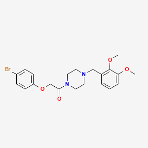 2-(4-Bromophenoxy)-1-[4-(2,3-dimethoxybenzyl)piperazin-1-yl]ethanone