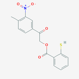 2-(4-Methyl-3-nitrophenyl)-2-oxoethyl 2-sulfanylbenzoate