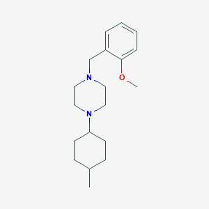 molecular formula C19H30N2O B10879292 1-(2-Methoxybenzyl)-4-(4-methylcyclohexyl)piperazine 