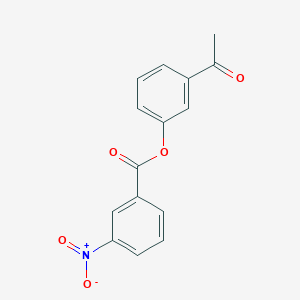 molecular formula C15H11NO5 B10879294 3-Acetylphenyl 3-nitrobenzoate 