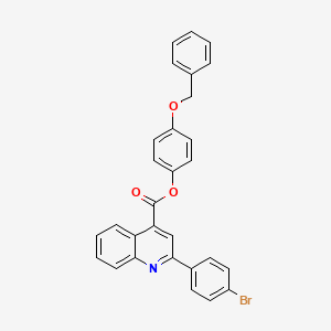 4-(Benzyloxy)phenyl 2-(4-bromophenyl)quinoline-4-carboxylate