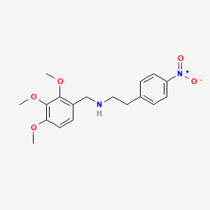 molecular formula C18H22N2O5 B10879324 2-(4-nitrophenyl)-N-(2,3,4-trimethoxybenzyl)ethanamine 