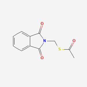 molecular formula C11H9NO3S B10879485 S-[(1,3-dioxo-1,3-dihydro-2H-isoindol-2-yl)methyl] ethanethioate 