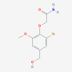 2-[2-Bromo-4-(hydroxymethyl)-6-methoxyphenoxy]acetamide