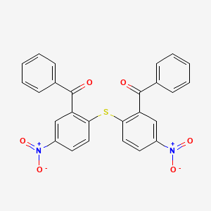 {2-[(2-Benzoyl-4-nitrophenyl)sulfanyl]-5-nitrophenyl}(phenyl)methanone