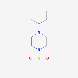 molecular formula C9H20N2O2S B10879561 1-(Butan-2-yl)-4-(methylsulfonyl)piperazine 