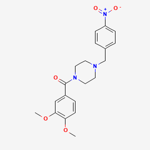 (3,4-Dimethoxyphenyl)[4-(4-nitrobenzyl)piperazin-1-yl]methanone