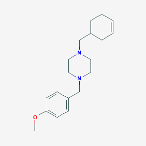 1-(Cyclohex-3-en-1-ylmethyl)-4-(4-methoxybenzyl)piperazine