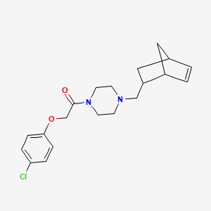 1-[4-(Bicyclo[2.2.1]hept-5-en-2-ylmethyl)piperazin-1-yl]-2-(4-chlorophenoxy)ethanone