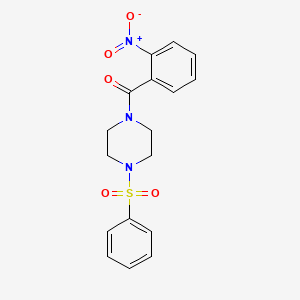 (2-Nitrophenyl)[4-(phenylsulfonyl)piperazin-1-yl]methanone