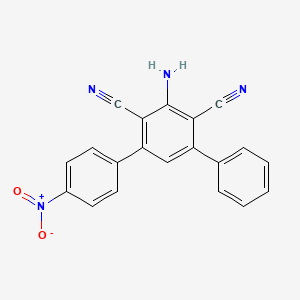 2-amino-4-(4-nitrophenyl)-6-phenylbenzene-1,3-dicarbonitrile