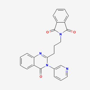 2-{3-[4-oxo-3-(pyridin-3-yl)-3,4-dihydroquinazolin-2-yl]propyl}-1H-isoindole-1,3(2H)-dione