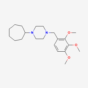 1-Cycloheptyl-4-(2,3,4-trimethoxybenzyl)piperazine