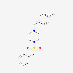 molecular formula C20H26N2O2S B10879710 1-(Benzylsulfonyl)-4-(4-ethylbenzyl)piperazine 