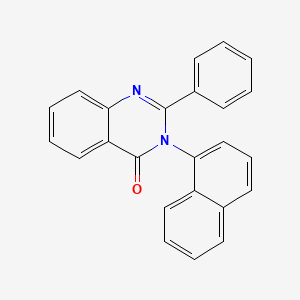 molecular formula C24H16N2O B10879731 3-(naphthalen-1-yl)-2-phenylquinazolin-4(3H)-one 