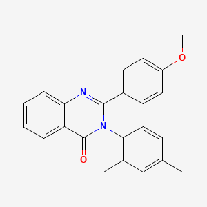 molecular formula C23H20N2O2 B10879740 3-(2,4-dimethylphenyl)-2-(4-methoxyphenyl)quinazolin-4(3H)-one 