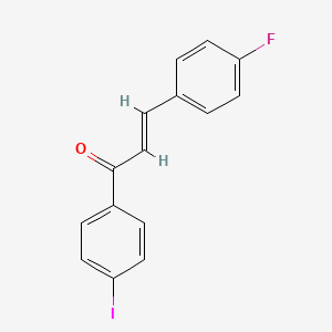 (2E)-3-(4-fluorophenyl)-1-(4-iodophenyl)prop-2-en-1-one