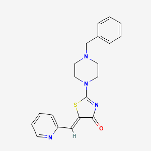 (5Z)-2-(4-benzylpiperazin-1-yl)-5-(pyridin-2-ylmethylidene)-1,3-thiazol-4(5H)-one