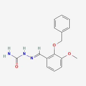 (2E)-2-[2-(benzyloxy)-3-methoxybenzylidene]hydrazinecarboxamide