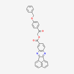 2-[4-(Benzyloxy)phenyl]-2-oxoethyl acenaphtho[1,2-b]quinoxaline-9-carboxylate