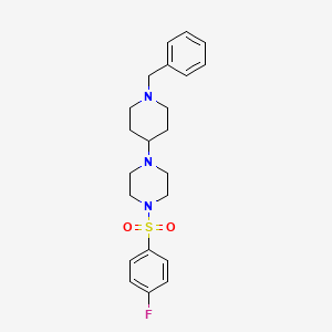 1-(1-Benzylpiperidin-4-yl)-4-[(4-fluorophenyl)sulfonyl]piperazine