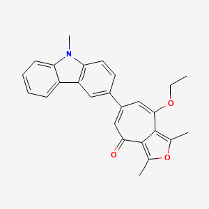 8-ethoxy-1,3-dimethyl-6-(9-methyl-9H-carbazol-3-yl)-4H-cyclohepta[c]furan-4-one