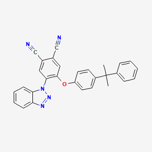 4-(1H-benzotriazol-1-yl)-5-[4-(2-phenylpropan-2-yl)phenoxy]benzene-1,2-dicarbonitrile