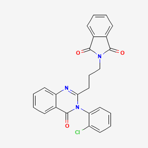 2-{3-[3-(2-chlorophenyl)-4-oxo-3,4-dihydroquinazolin-2-yl]propyl}-1H-isoindole-1,3(2H)-dione