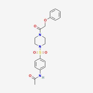 N-(4-{[4-(phenoxyacetyl)piperazin-1-yl]sulfonyl}phenyl)acetamide