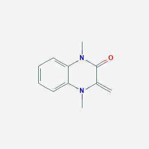 molecular formula C11H12N2O B010880 1,4-Dimethyl-3-methylene-3,4-dihydroquinoxalin-2(1H)-one CAS No. 107073-47-2