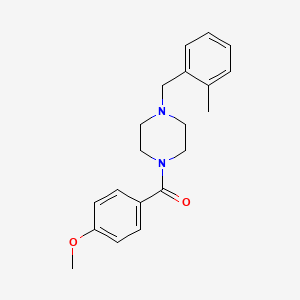 (4-Methoxyphenyl)[4-(2-methylbenzyl)piperazin-1-yl]methanone