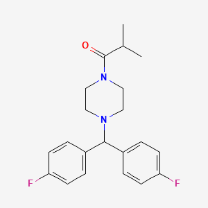 1-{4-[Bis(4-fluorophenyl)methyl]piperazin-1-yl}-2-methylpropan-1-one