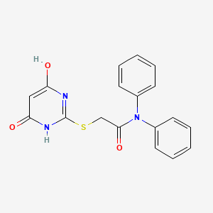 2-[(4,6-dihydroxypyrimidin-2-yl)sulfanyl]-N,N-diphenylacetamide