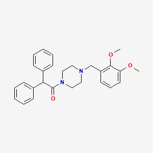 1-[4-(2,3-Dimethoxybenzyl)piperazin-1-yl]-2,2-diphenylethanone