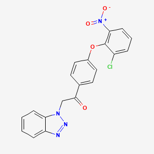 2-(1H-benzotriazol-1-yl)-1-[4-(2-chloro-6-nitrophenoxy)phenyl]ethanone