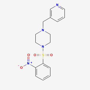 1-[(2-Nitrophenyl)sulfonyl]-4-(pyridin-3-ylmethyl)piperazine