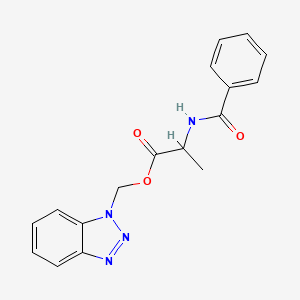 1H-benzotriazol-1-ylmethyl N-(phenylcarbonyl)alaninate